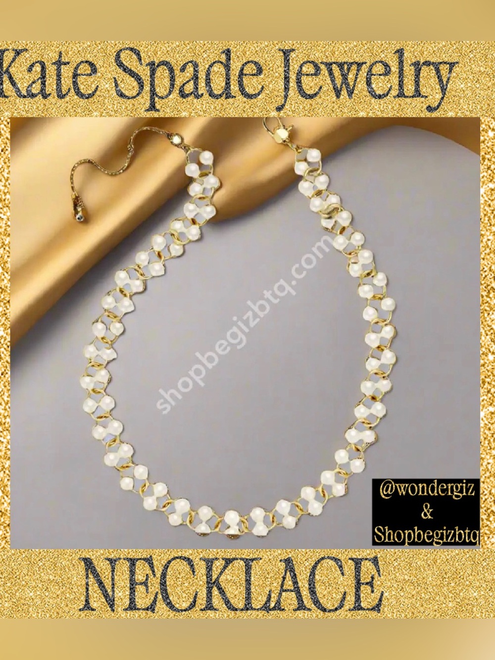 Kate Spade Authentic Vintage New York White Multi Nouveau Pearls Necklace